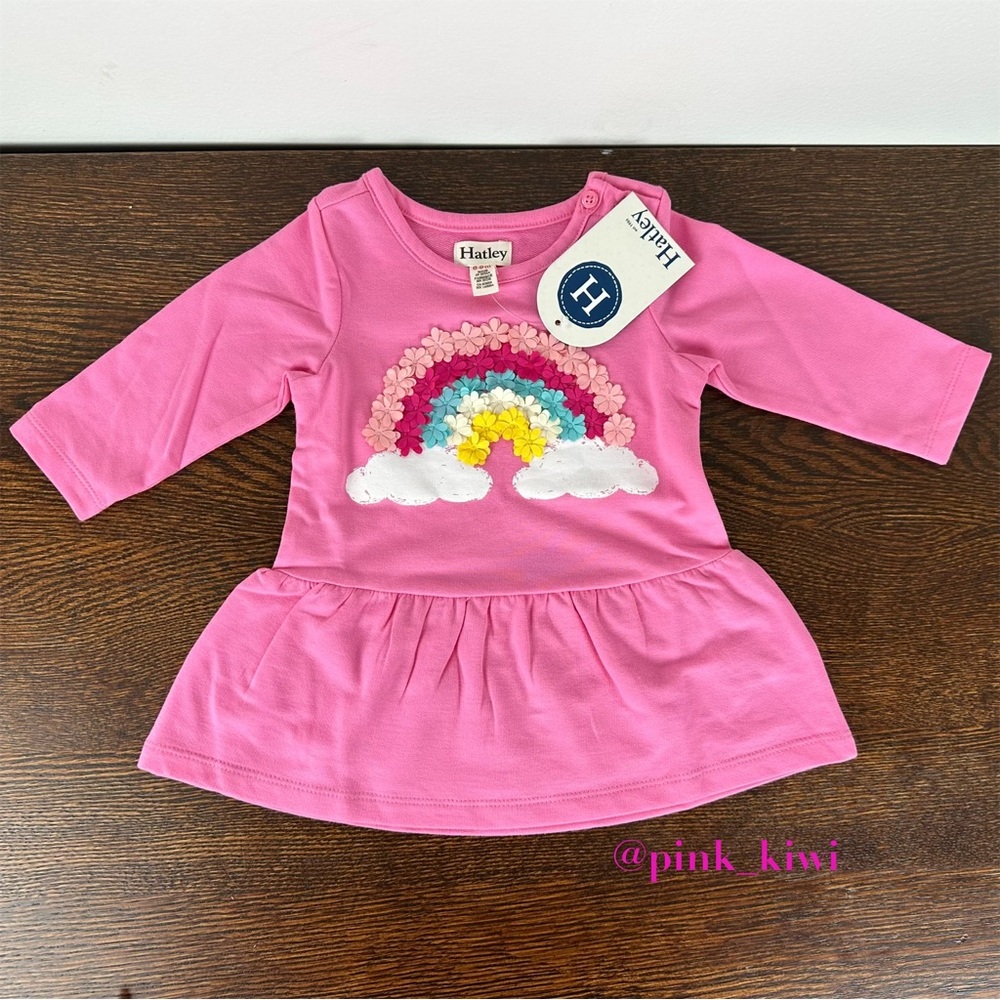 Hatley Baby Girls Rainbow Cloud Flounce Skirt Dress